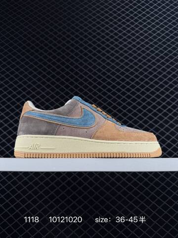 Nike Air Force 1 07 Low Light Grey And Sail Suede EU 36-45 5 Lifestyle - Unisex (BS-74152)