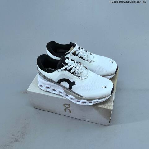 On Cloudmonster 2 Hyper Black White Grey Orange EU 36-45 Running Shoe Running Sneakers - Unisex (BS-69530)