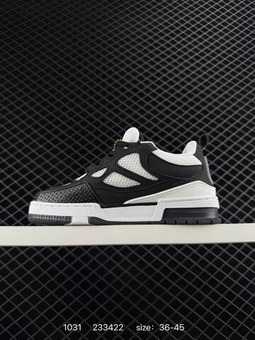 Louis Vuitton Trainer Sneaker Low Black White EU 36-45 Casual - Unisex (BS-74456)