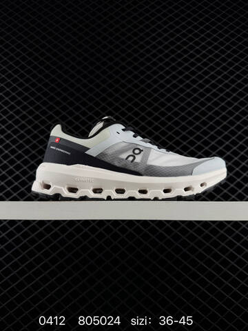 On Running Cloudvista 2 Gray White Orange Black EU 36-45 Trail Shoe Trail Running Sneakers - Unisex (BS-85362)