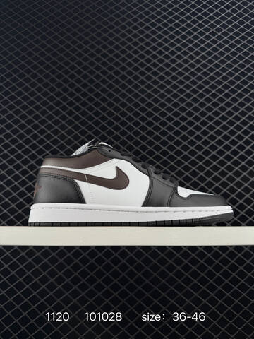 Jordan Air Jordan 1 Low White Black Brown EU 36-46 Sneaker - Unisex (BS-80223)