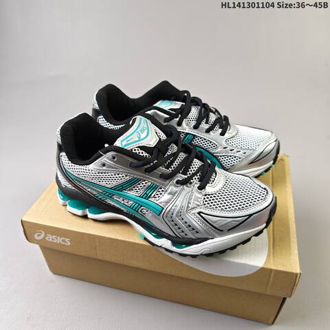 ASICS GEL-KAYANO 14 Silver White Red Black EU 36-45 Running Shoe Running Sneakers - Unisex (BS-69328)