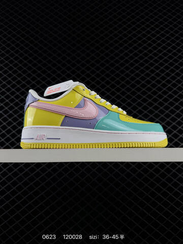 Nike Air Force 1 Low Easter IQ9706-701 Yellow Turquoise Purple Pink White EU 36-45 Sneaker - Unisex (BS-70646)