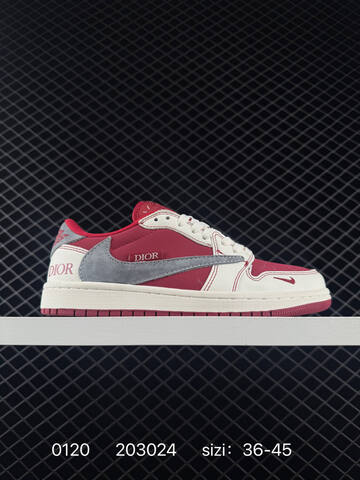Jordan Air Jordan 1 Low Sail Red Grey EU 36-45 Sneaker - Unisex (BS-79800)