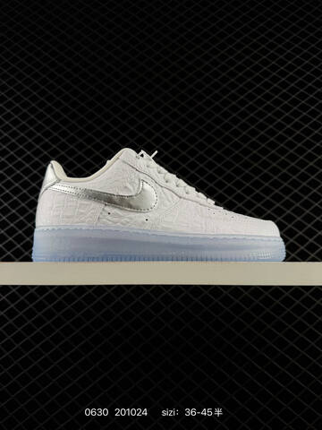 Nike Air Force 1 07 Low White Silver Ice Blue EU 36-45 Sneaker - Unisex (BS-70508)
