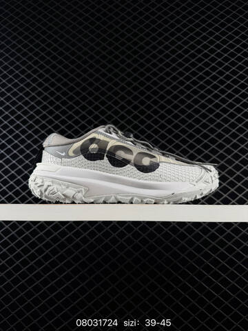 Nike ACG Mountain Fly 2 Low HF6245 001 Dark Grey Light Grey Orange Off White 39-45 Trail - Unisex (BS-69972)