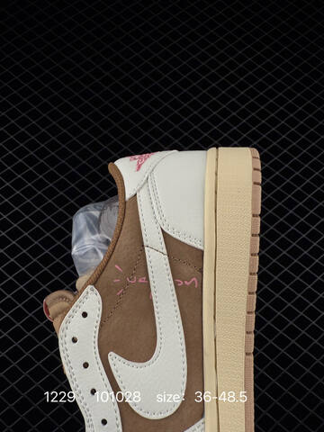Jordan Air Jordan 1 Low OG SP Travis Scott White Brown Cream Pink EU 36-48 5 Skate Shoe - Unisex BS-79957