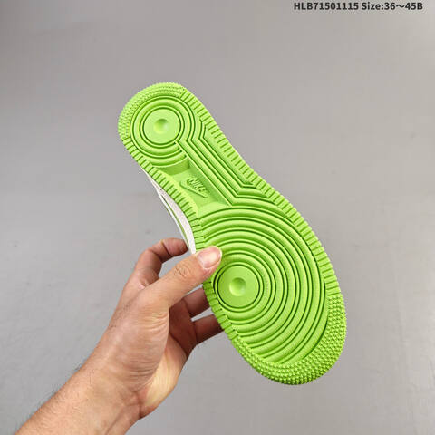 Nike Air Force 1 07 Low Off White Neon Green EU 36-45 Sneaker - Unisex (BS-63699)