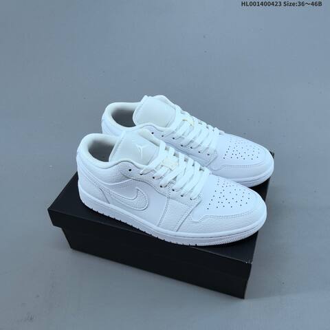 Jordan Air Jordan 1 Low Triple White EU 36-46 Basketball - Unisex (BS-66078)
