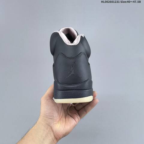 Jordan Air Jordan 5 Retro Black Charcoal With Translucent Icy Sole 40 47 5 Basketball - Men's (BS-67165)