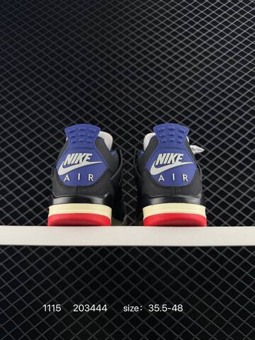 Jordan Air Jordan 4 Retro Black Blue Red Cream White EU 35 5-48 Basketball Shoe - Unisex BS-80268