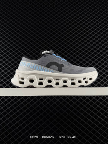 On Cloudmonster 2 Grey White Blue Black EU 36-45 Running Shoe Running Sneakers - Unisex BS-85226