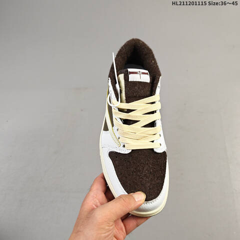 Jordan Air Jordan 1 Low x Travis Scott Brown White Cream EU 36-45 Lifestyle - Unisex (BS-63689)