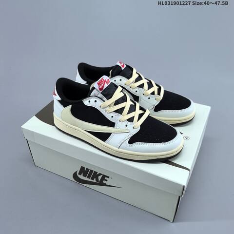Jordan Air Jordan 1 Low x Travis Scott Black White EU 40-47 5 Lifestyle - Men's (BS-67225)