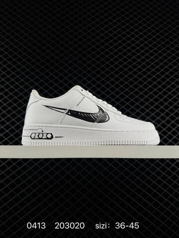 Nike Air Force 1 07 Low Multiple Colorways White Blue Sketch Swoosh Black White Sketch Swoosh White Black Sketch Swoosh Off-white Burgundy Pink Cherry EU 36-45 Lifestyle - Unisex (BS-72123)