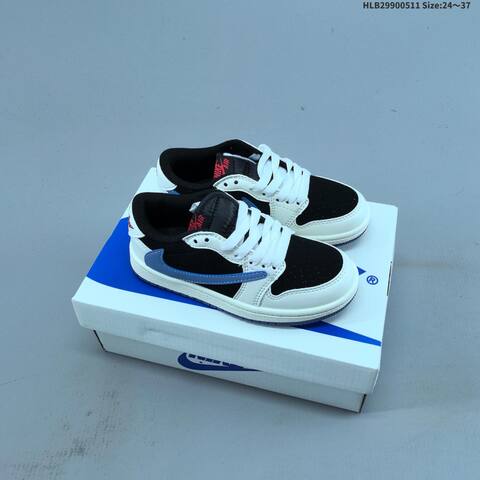Jordan Air Jordan 1 Low White Pink Mint Blue EU 24-37 Casual - Women's (BS-65997)