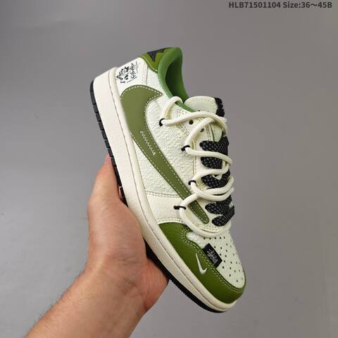Jordan Air Jordan 1 Low Cream Blue Multi EU 36-45 Casual - Unisex (BS-63919)