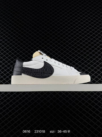 Nike Blazer Low 77 Jumbo White Black Sail Red EU 36-45 Skate Shoe - Unisex (BS-70737)