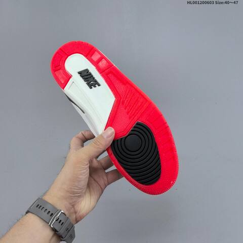 Jordan Air Jordan 3 White Black Cement Grey Red EU 40-47 Basketball - Men's (BS-65817)
