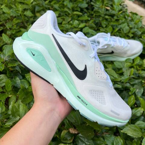 Nike Structure 26 ReactX HJ1101-100 White Black-Barely Green EUR 41 Running - Men's (BS-86968)