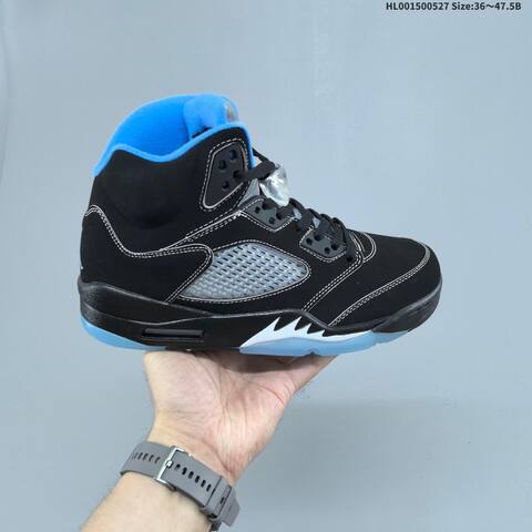 Jordan Air Jordan 5 Retro Black University Blue 36 47 5 Basketball - Unisex (BS-65853)