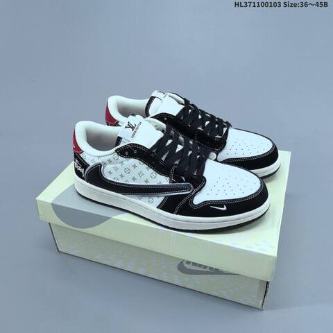 Jordan Air Jordan 1 Low x Travis Scott White Black Red EU 36-45 Lifestyle - Unisex (BS-67128)