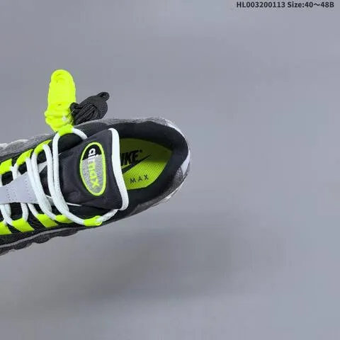 Nike Air Max 95 Big Bubble OG Reverse Neon Dark Grey Light Grey Neon Yellow White Black EU 40-48 Running Shoe - Men s BS-62015