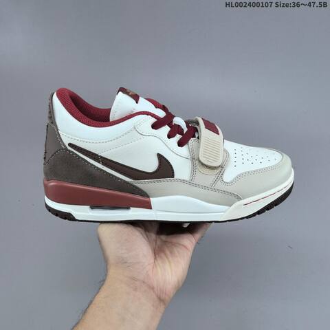 Jordan Air Jordan Legacy 312 Low White Burgundy Brown EU 36-47 5 Lifestyle - Unisex (BS-67071)
