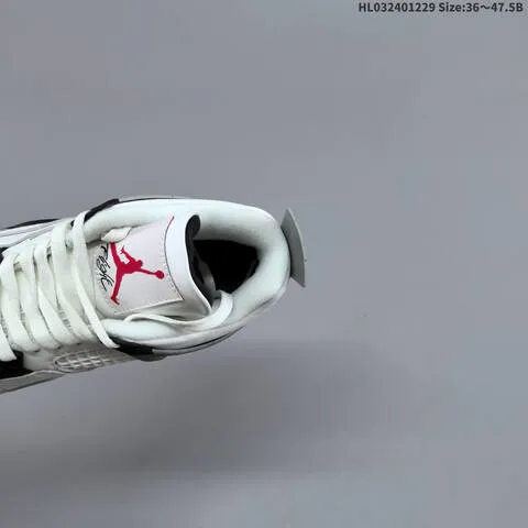 Jordan Air Jordan 4 Retro OG White Cement 36 47 5 Basketball - Unisex BS-67196