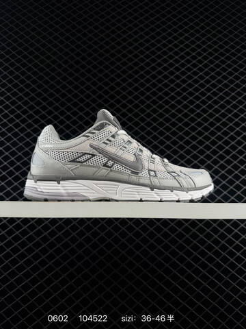 Nike P-6000 Silver White Black Grey EU 36-46 Running - Unisex (BS-71032)