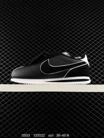 Nike Classic Cortez FQ0259 Black White EU 36-45 5 Casual - Unisex (BS-71707)