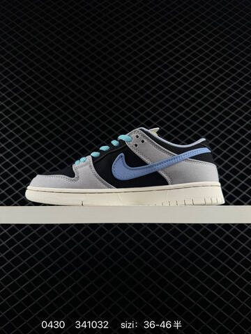 Nike SB Dunk Low Pro Grey Black Light Blue EU 36-46 5 Skate - Unisex (BS-71754)