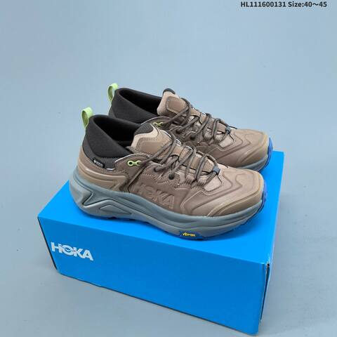 HOKA Kaha 3 Low GTX Black Grey Orange Blue EU 40-45 Trail Shoe Trail Running Sneakers - Men's (BS-69393)