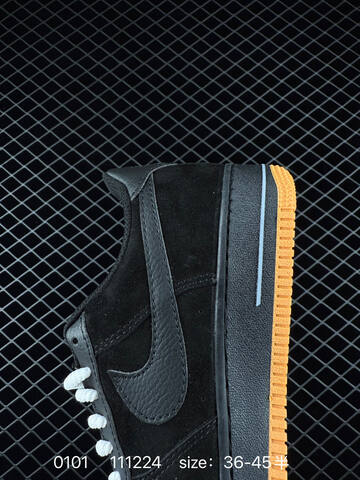 Nike Air Force 1 Low Black White Gum EU 36-45 5 Casual - Unisex (BS-73348)