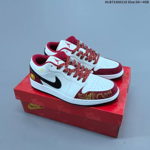 Jordan Air Jordan 1 Low x Travis Scott White Black Red EU 36-45 Lifestyle - Unisex (BS-67028)