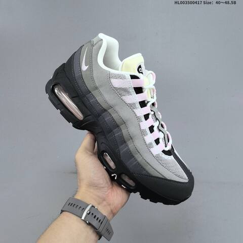Nike Air Max 95 OG Pink Foam Black Grey Pink White Cream EU 40 To 48 5 Running Shoe - Men s BS-60686