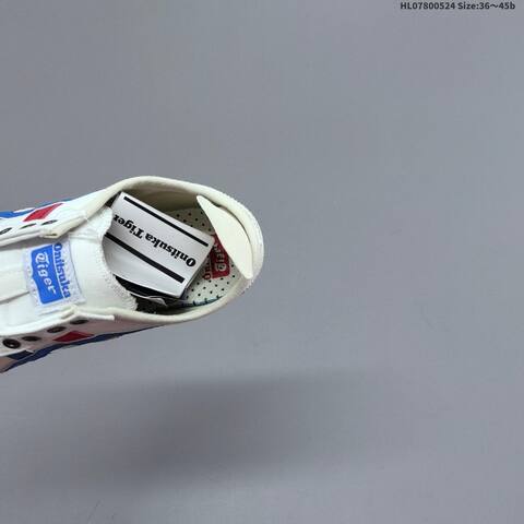 Onitsuka Tiger Mexico 66 Slip On White Blue Red Cream EU 36-45 Sneaker Casual Sneakers - Unisex (BS-68801)