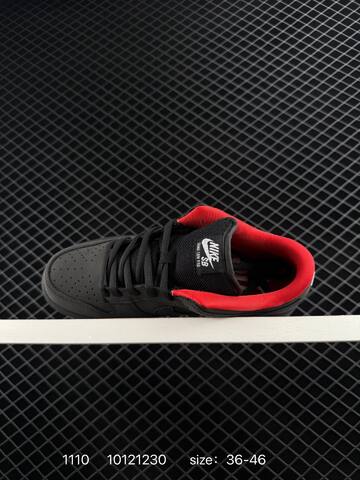 Nike SB Dunk Low Pro Black Red EU 36-46 Skate - Unisex (BS-74267)
