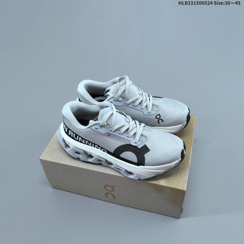 On Cloudmonster 3 Hyper Black White Purple Yellow EU 36-45 Running Shoe Running Sneakers - Unisex (BS-69525)