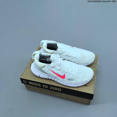 Nike Free Run 5 0 Black White Bright Crimson EU 36-45 Running Shoe - Unisex BS-60028