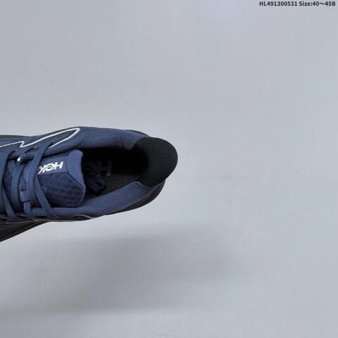 HOKA ONE ONE Clifton 10 Navy Blue Black Silver EU 40-45 Running Shoe Running Sneakers - Men's (BS-69336)