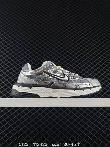 Nike P-6000 Silver Black White EU 36-45 Running - Unisex (BS-73001)