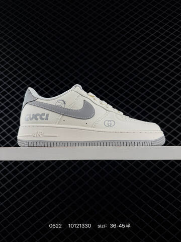 Nike Air Force 1 07 Low Off White Beige Black Neon Green Olive White Cyan EU 36-45 Sneaker - Unisex (BS-70655)