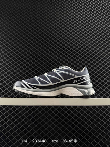 Salomon XT-6 Navy Grey White Black EU 36-45 Trail Shoe Trail Running Sneakers - Unisex (BS-85960)
