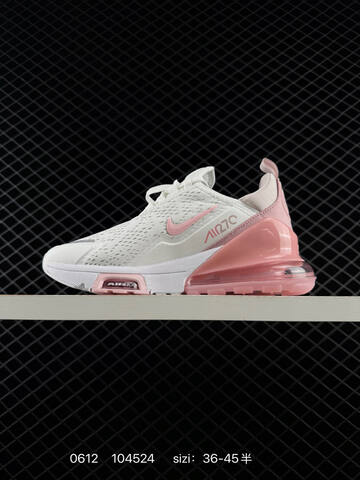 Nike Air Max 270 Grey Black White Pink EU 36-45 Running - Unisex (BS-70826)