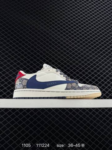 Nike SB Dunk Low White Black Green Gucci EU 36-45 5 Skate - Unisex (BS-74349)