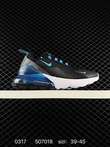 Nike Air Max 270 Black Blue EU 39-45 Lifestyle - Unisex (BS-72627)