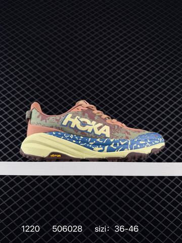 HOKA Speedgoat 6 Brown Blue Cream Pink Green EU 36-46 Trail Shoe Trail Running Sneakers Unisex BS-86347