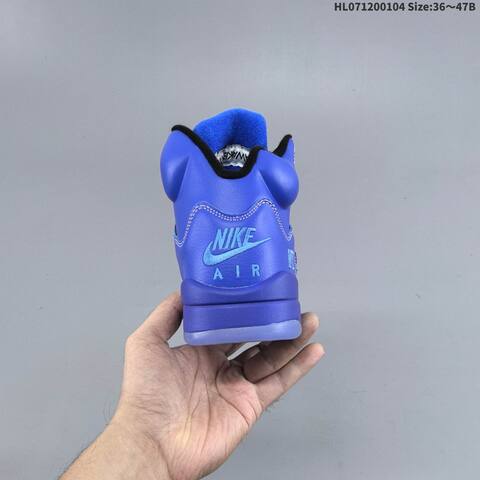 Jordan Air Jordan 5 Retro Blue Black Gray EU 36-47B Basketball - Women's (BS-67125)