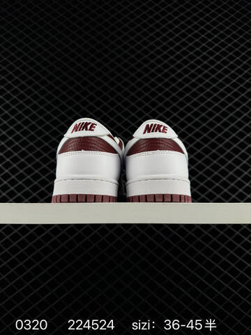 Nike SB Dunk Low Pro White Burgundy EU 36-45 5 Skate - Unisex (BS-72564)